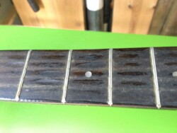 It's under there somewhere. Encore Dirty Fingerboard