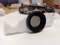 Complete Adapter, off Camera. 37mm Filter fitted before final fit to Camera.